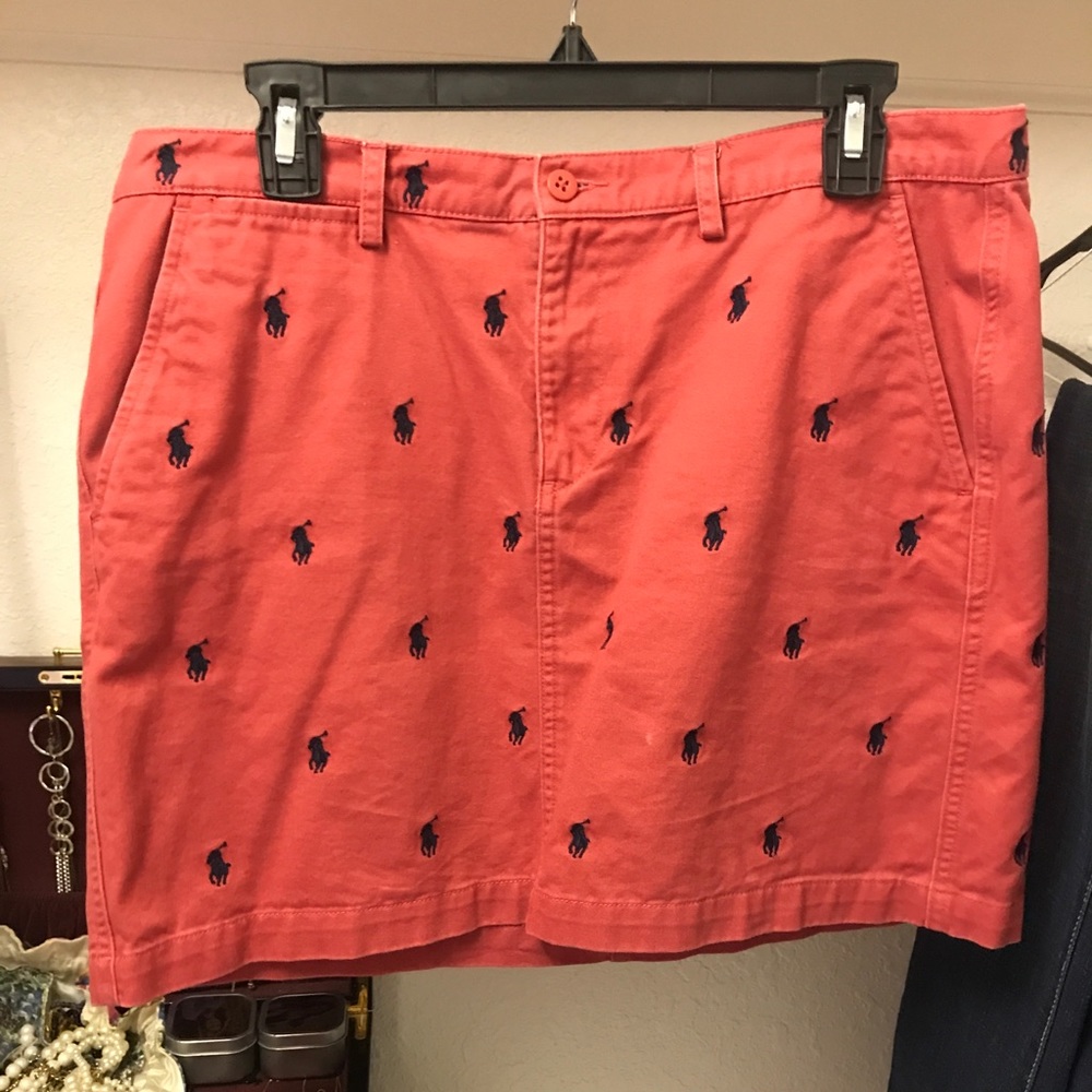 Ralph Lauren Sport red and blue skirt
